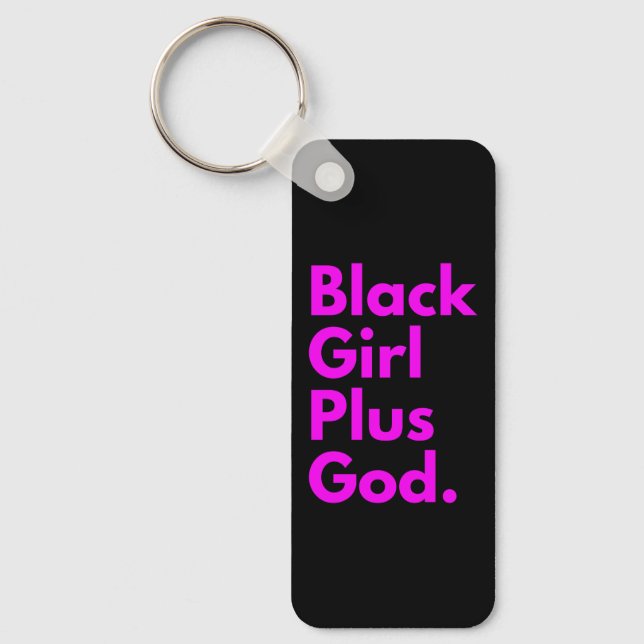 BLACK GIRL PLUS GOD KEY RING (Front)
