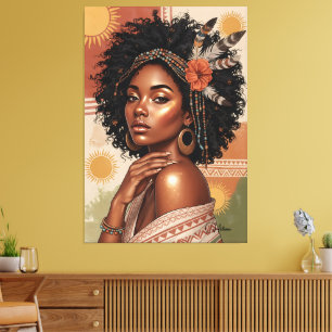 Black Girl Poster – Stunning Bohemian Wall Art
