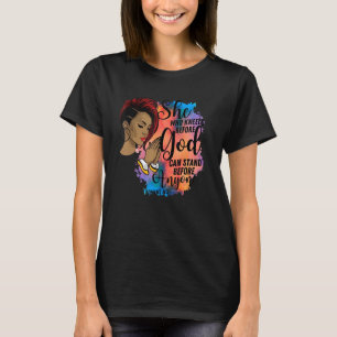 Black Girl She Who Kneels Before God Christian Afr T-Shirt