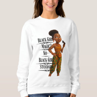 Black Girl Standard,Afro Modern,Pixarstyle 3d Sweatshirt
