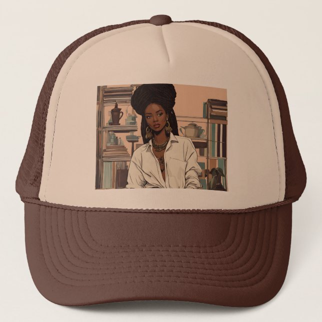 Black Girl Trucker Hat (Front)