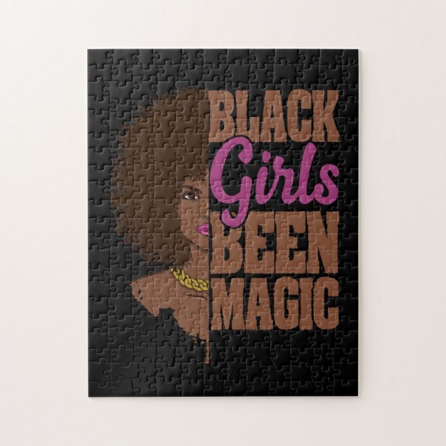 Black Girls Been Magic African Queen Gifts Jigsaw Puzzle (Vertical)