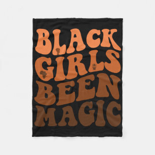 Black Girls Been Magic Melanin African American Gr Fleece Blanket