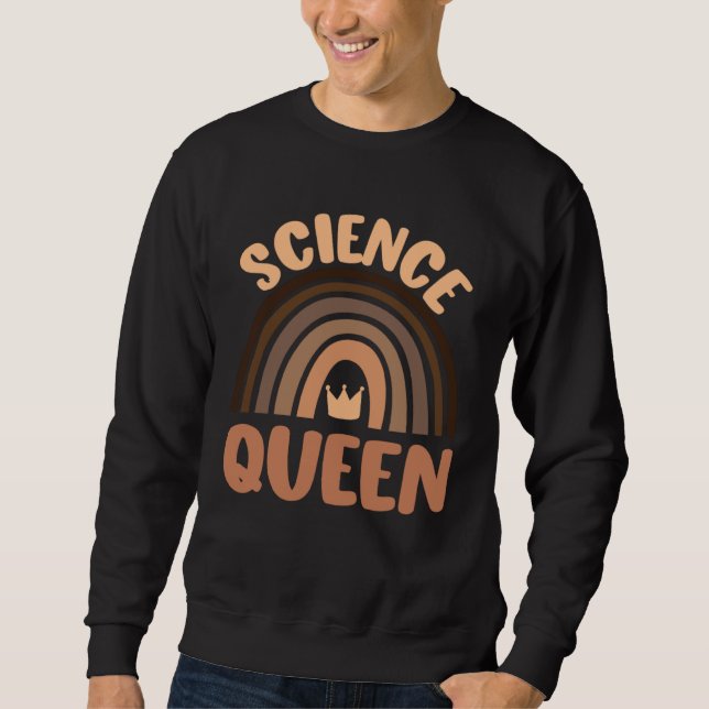 Black Girls In Science Lab Tech Laboratory Science Sweatshirt (Front)