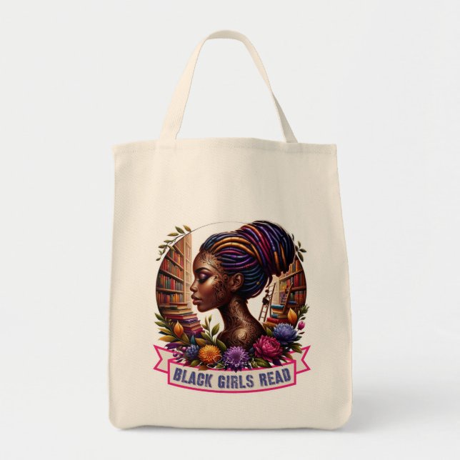 Black Girls Read | Customisable Budget Tote Bag (Front)