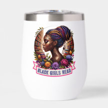 Black Girls Read Logo Wine Tumbler