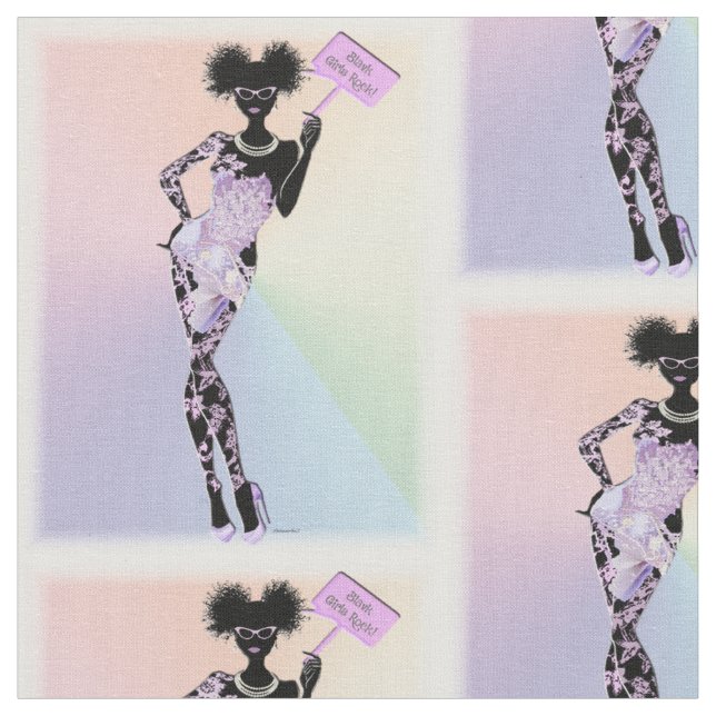 Black Girls Rock! Fabric (Close Up)