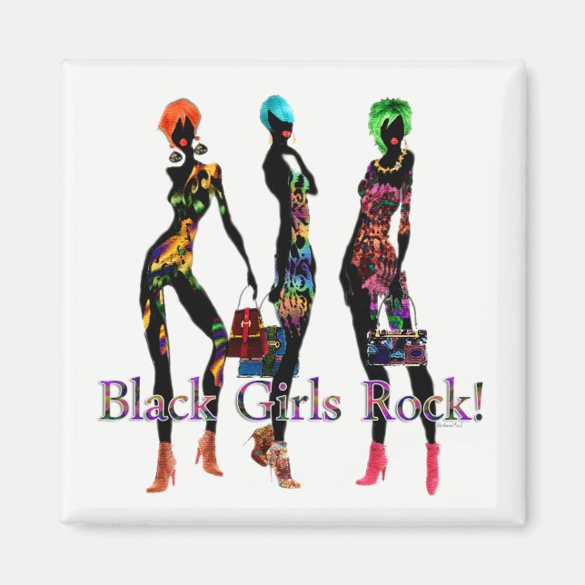 Black Girls Rock Magnet (Front)