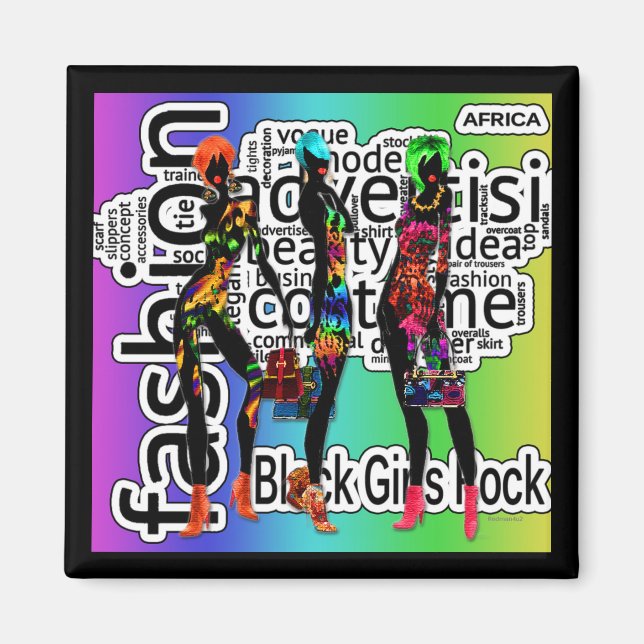 Black Girls Rock Magnet (Front)