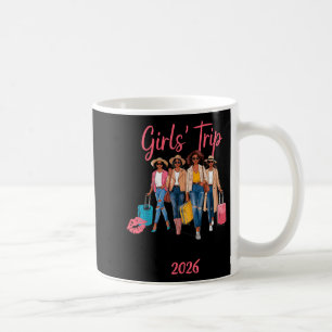 Black Girls Trip Bali 2026 Vacation Birthday Melan Coffee Mug