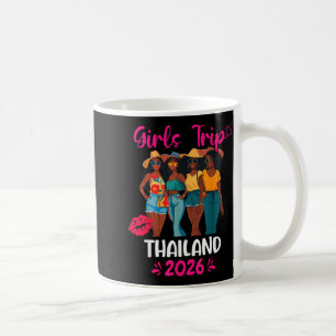 Black Girls Trip Thailand 2026 Vacation Matching Coffee Mug