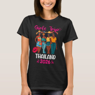 Black Girls Trip Thailand 2026 Vacation Matching  T-Shirt