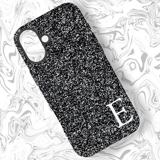 Black Girly Printed Glitter Stylish and Cute  Case-Mate iPhone Case (Creator Uploaded)