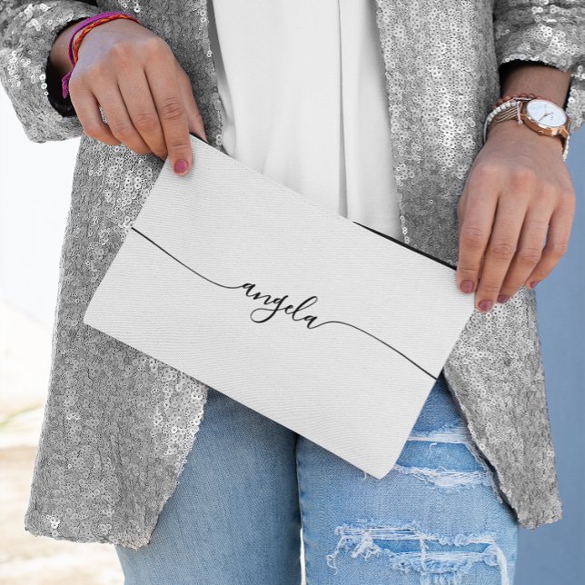 Black Glam Signature Name Accessory Pouch (Black Glam Signature Name Accessory Pouch)