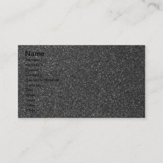 Black Glitter Business Card
