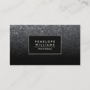Black Glitter Business Card