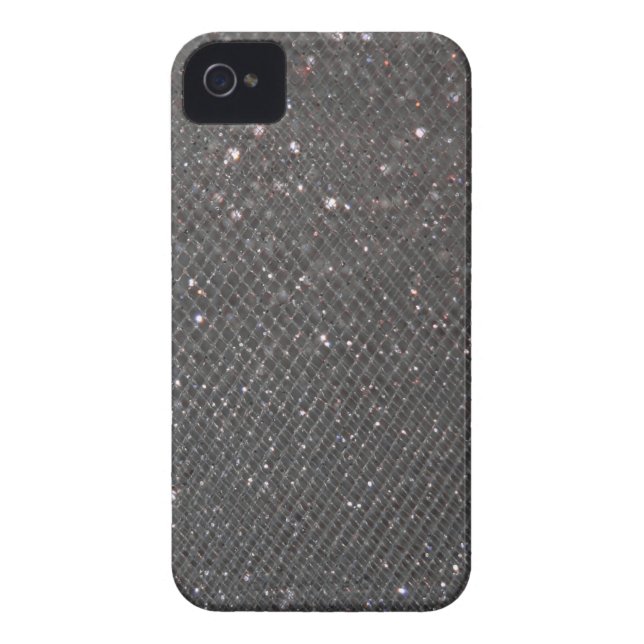 Black Glitter Case-Mate iPhone Case (Back)