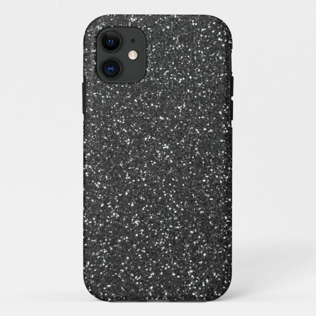 Black Glitter Case-Mate iPhone Case (Back)