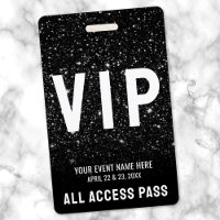 Black Glitter Event VIP Pass