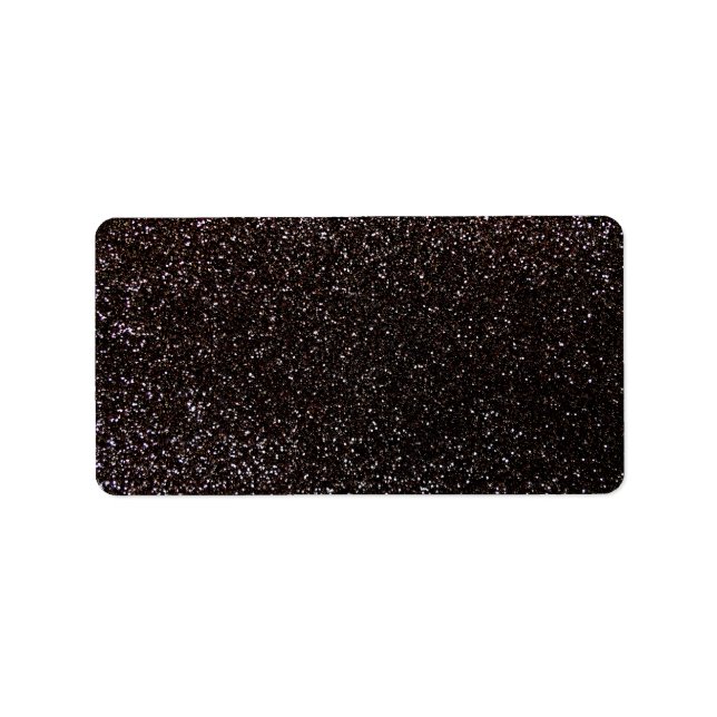 Black glitter label (Front)