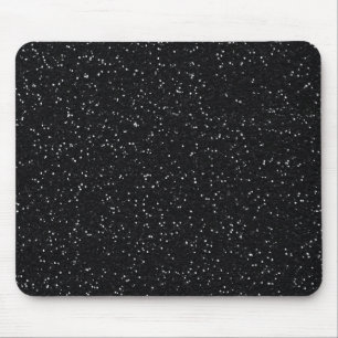 Black Glitter Mouse Pad