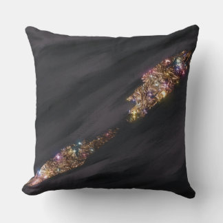 Black Glitter Pillow