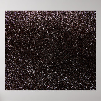 Black glitter poster