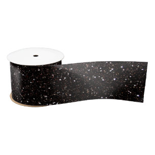 Black glitter satin ribbon