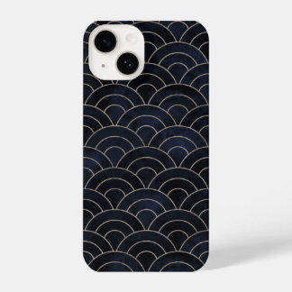 Black glittery wave pattern  iPhone 14 case