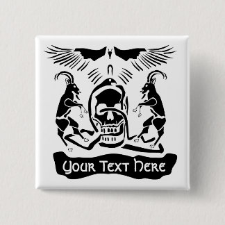 Black Goat Corrupt Trinity Crest 15 Cm Square Badge