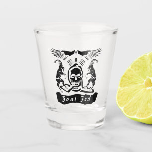 Black Goat Corrupt Trinity Crest Shot Glass