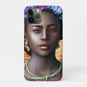 Black Goddess   African-American Woman AI Art Case-Mate iPhone Case