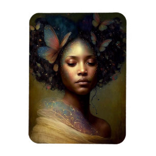 Black Goddess Fantasy Art Magnet