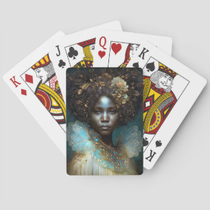 Black Goddess Fantasy Art Playing Cards