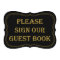 Black & Gold 1920's Gatsby Wedding Guest Book Sign