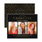 Black Gold 3 Photo Graduation Invitation