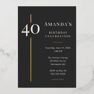 Black Gold 40th Milestone Birthday Celebration