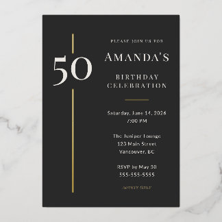 Black Gold 50th Milestone Birthday Celebration