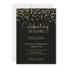 Black Gold 50th Wedding Anniversary