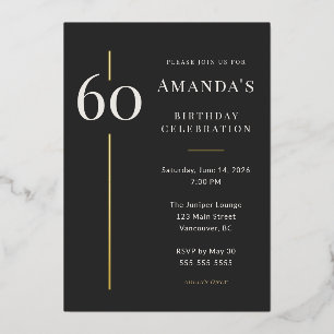 Black Gold 60th Milestone Birthday Celebration