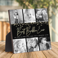 Black Gold 6 Photo Collage Best Bubbie Ever Script