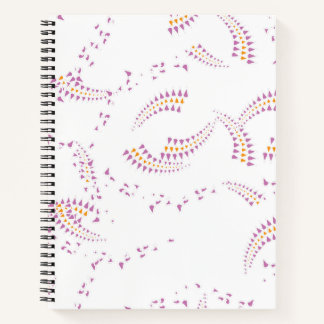Black Gold Abstract Seamless Pattern Notebook