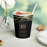 Black Gold Agate 30th Wedding Anniversary Party