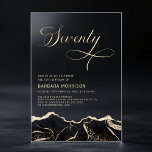 Black Gold Agate 70th Seventy Birthday Party Acrylic Invitations<br><div class="desc">A bold and elegant 70th birthday invitation featuring a striking black and gold agate design. Printed on high-quality cardstock, this invitation combines modern sophistication with timeless class. The deep black tones accented by radiant gold details create a regal and refined aesthetic, making it the perfect choice for a memorable and...</div>