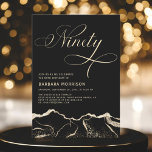 Black Gold Agate 90th Ninety Birthday Party Invitation<br><div class="desc">A bold and elegant 90th birthday invitation featuring a striking black and gold agate design. This invitation exudes modern sophistication and timeless luxury. The deep black tones,  highlighted by radiant gold accents,  create a refined and stylish aesthetic,  making it the perfect choice for a remarkable and upscale milestone celebration.</div>