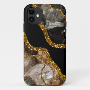 Black & Gold Agate Geode  Case-Mate iPhone Case