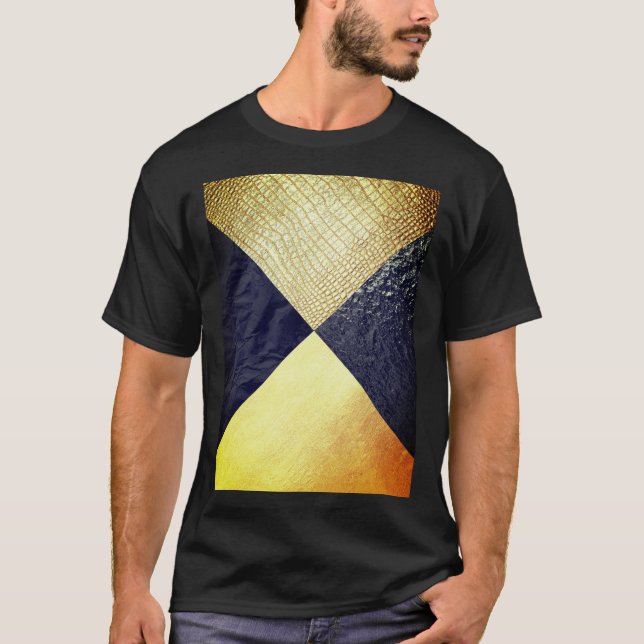 Black & Gold Alligator Skin T-Shirt (Front)