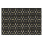 Black & Gold Anchors Away | Tissue Paper