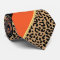 Black, Gold and Orange Diagonal Stripe Leopard