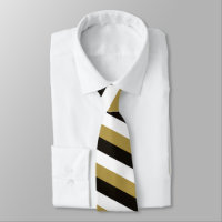 Black, Gold and White Stripes